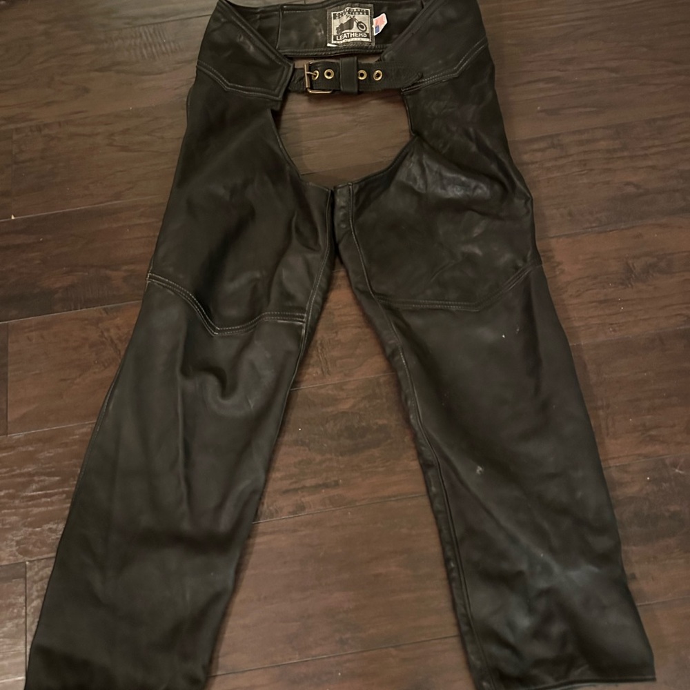 California creations riding/motorcyle leathers, size large